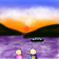 瀬戸の夕日